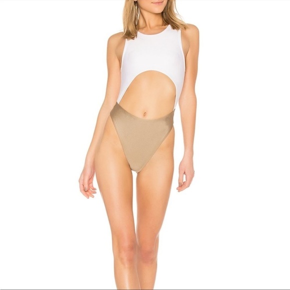 NWOT Baja East Cut Out One Piece Sahara Size Small - Picture 1 of 5